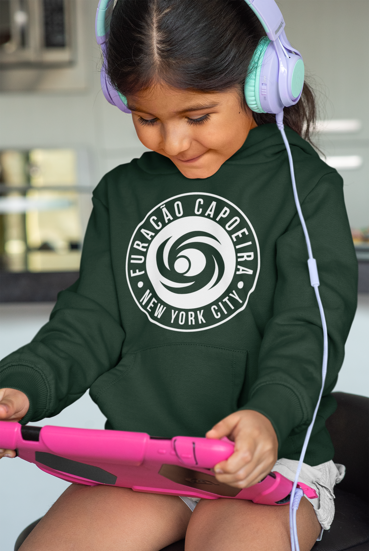 FOREST GREEN (WHITE LOGO) CLASSIC FCNYC HOODIE